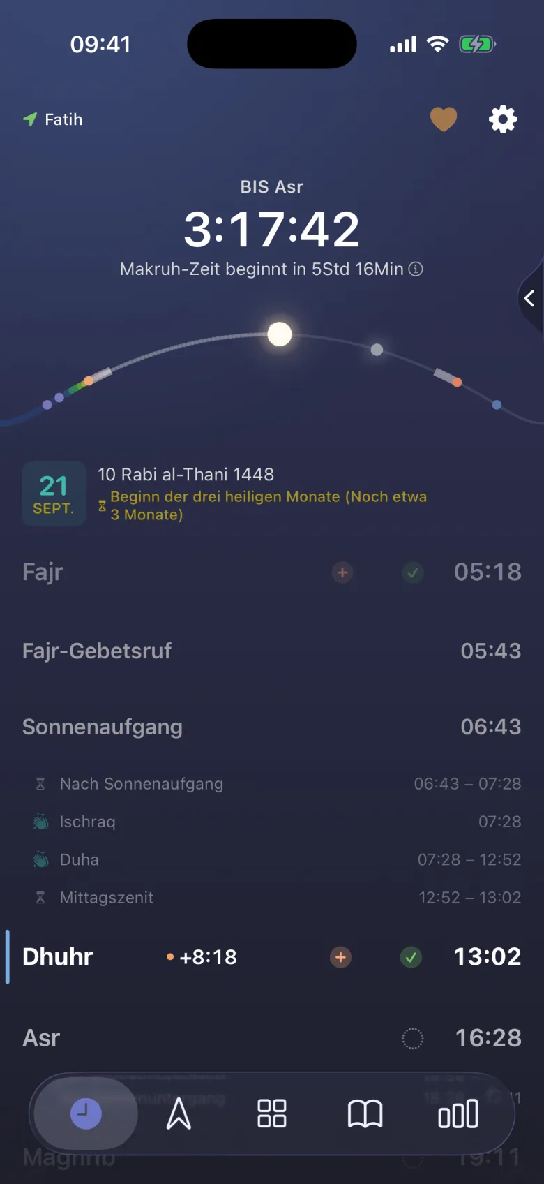 Zeiten freiwilliger Gebete