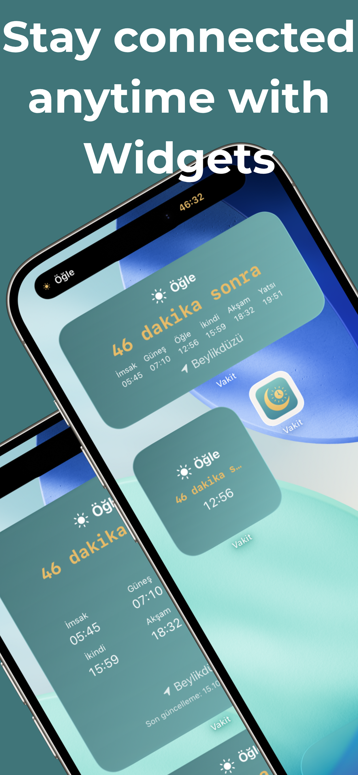 Vakit Widget Support