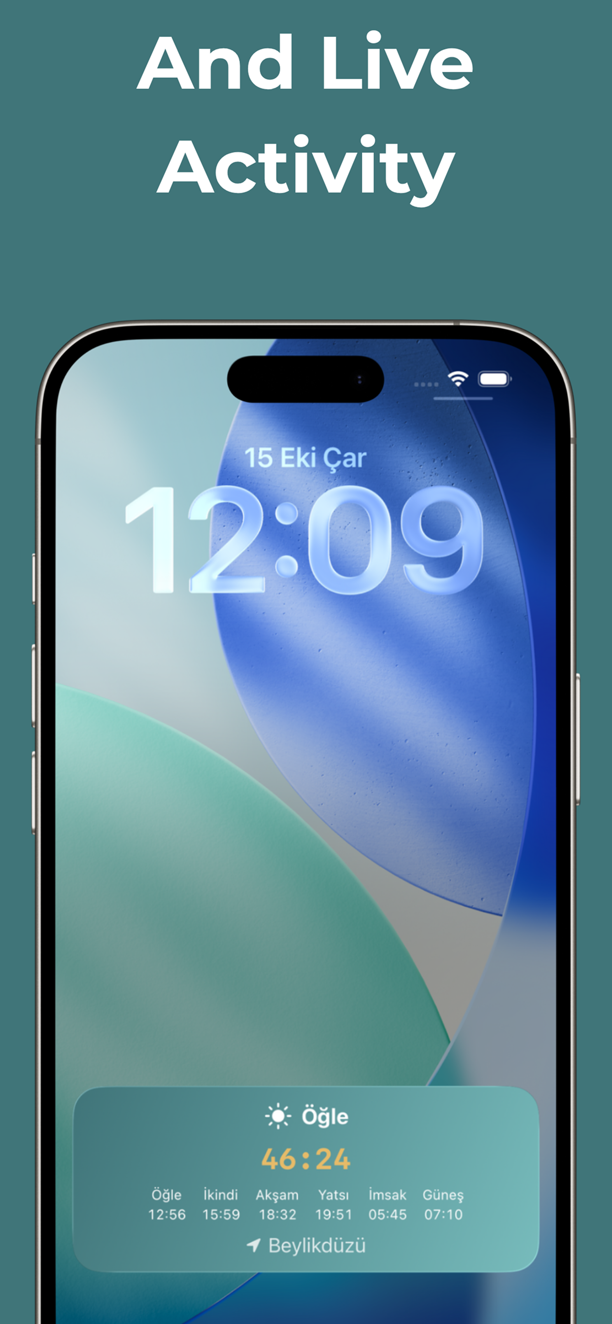 Vakit Live Activities and Dynamic Island