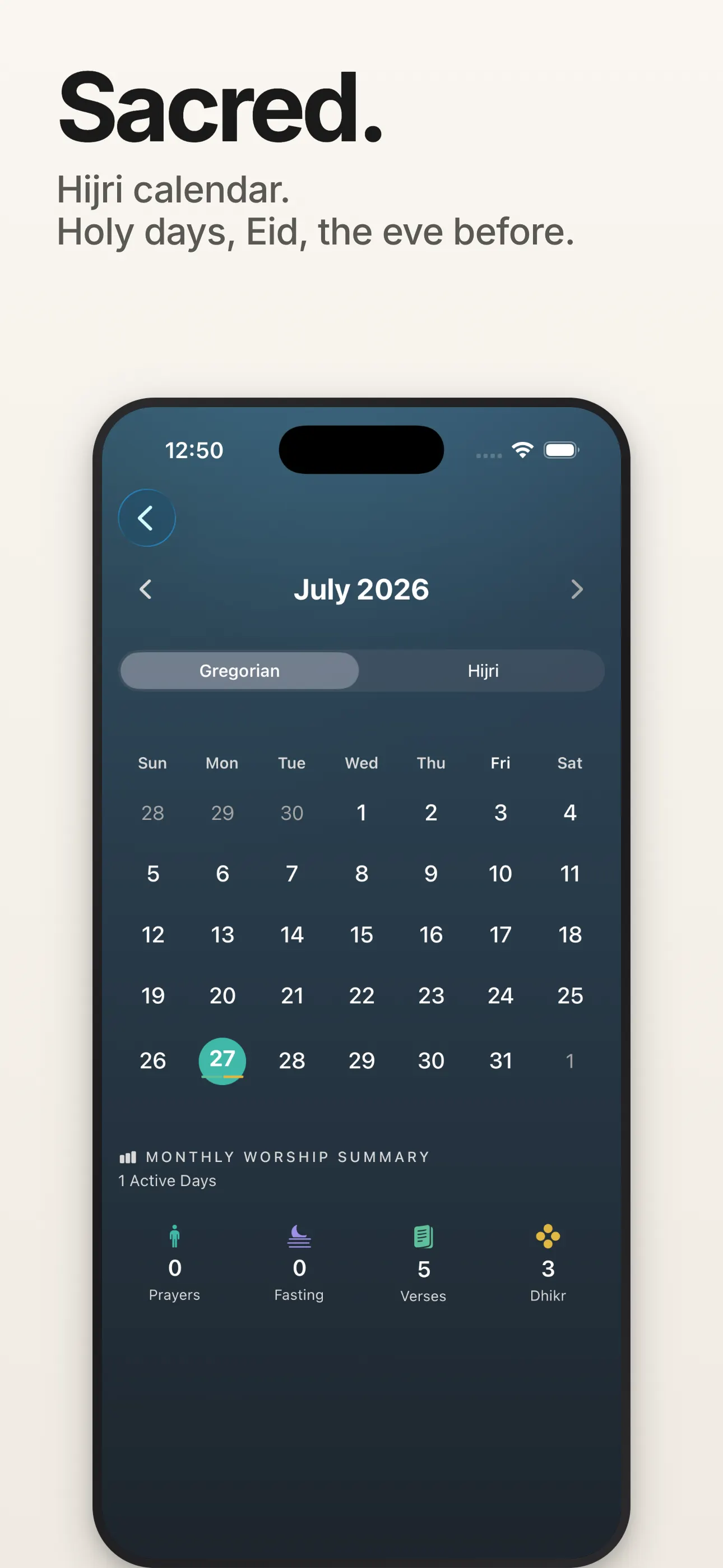 A calendar that remembers.