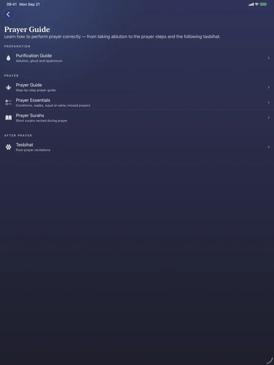 iPad · Prayer Guide