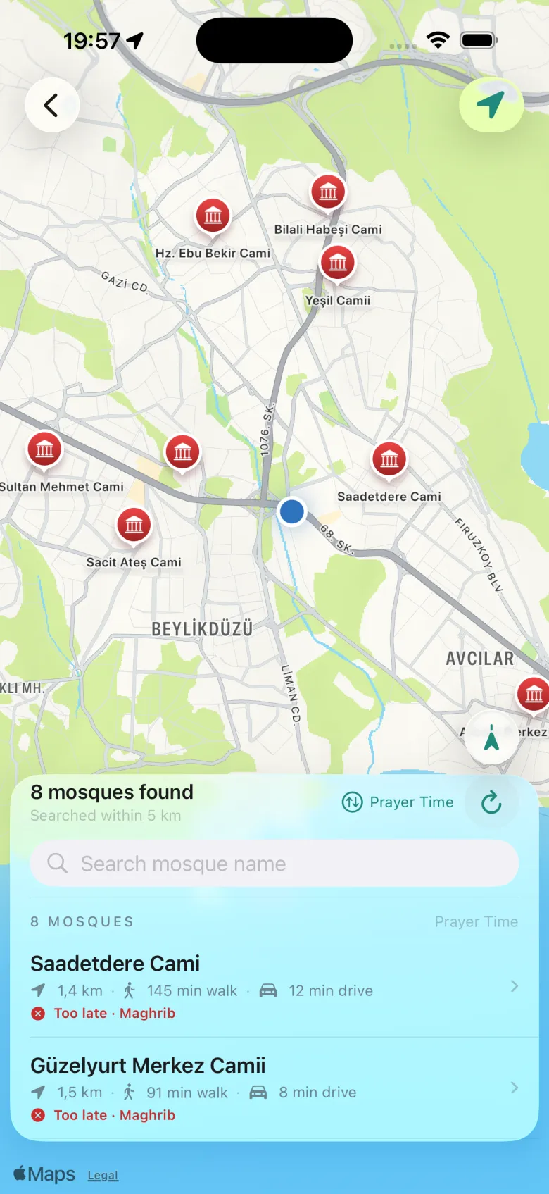 Nearby Mosques