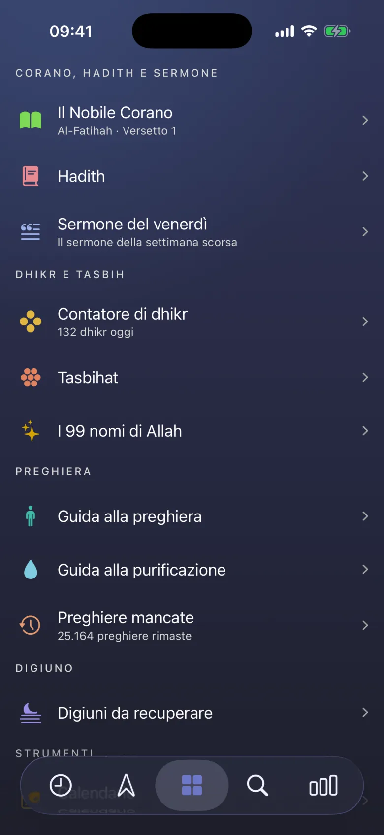Tutto in un solo posto.