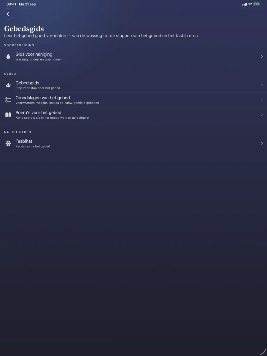 iPad · Gebedsgids