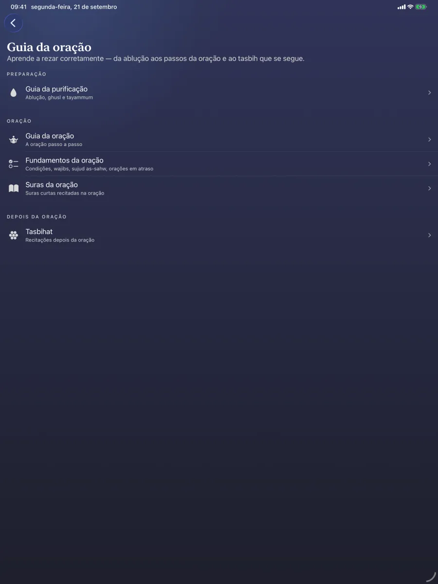iPad · Guia da oração