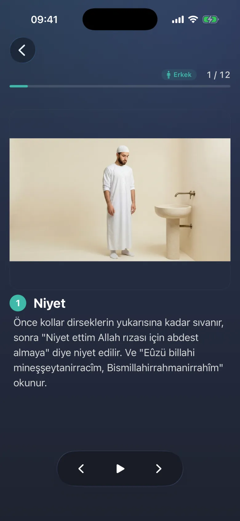 On yedi namaz, resimli.